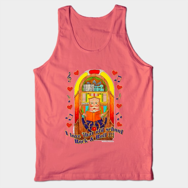 Old School Rock & Roll Tank Top by JEAndersonArt